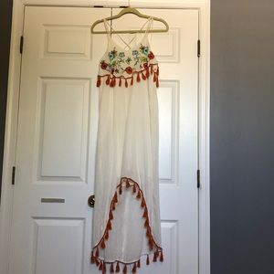 White ASOS light weight dress